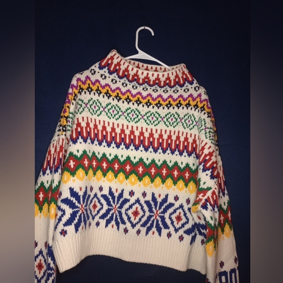 Ralph Lauren Multicolor Cropped Sweater - Picture 1 of 9